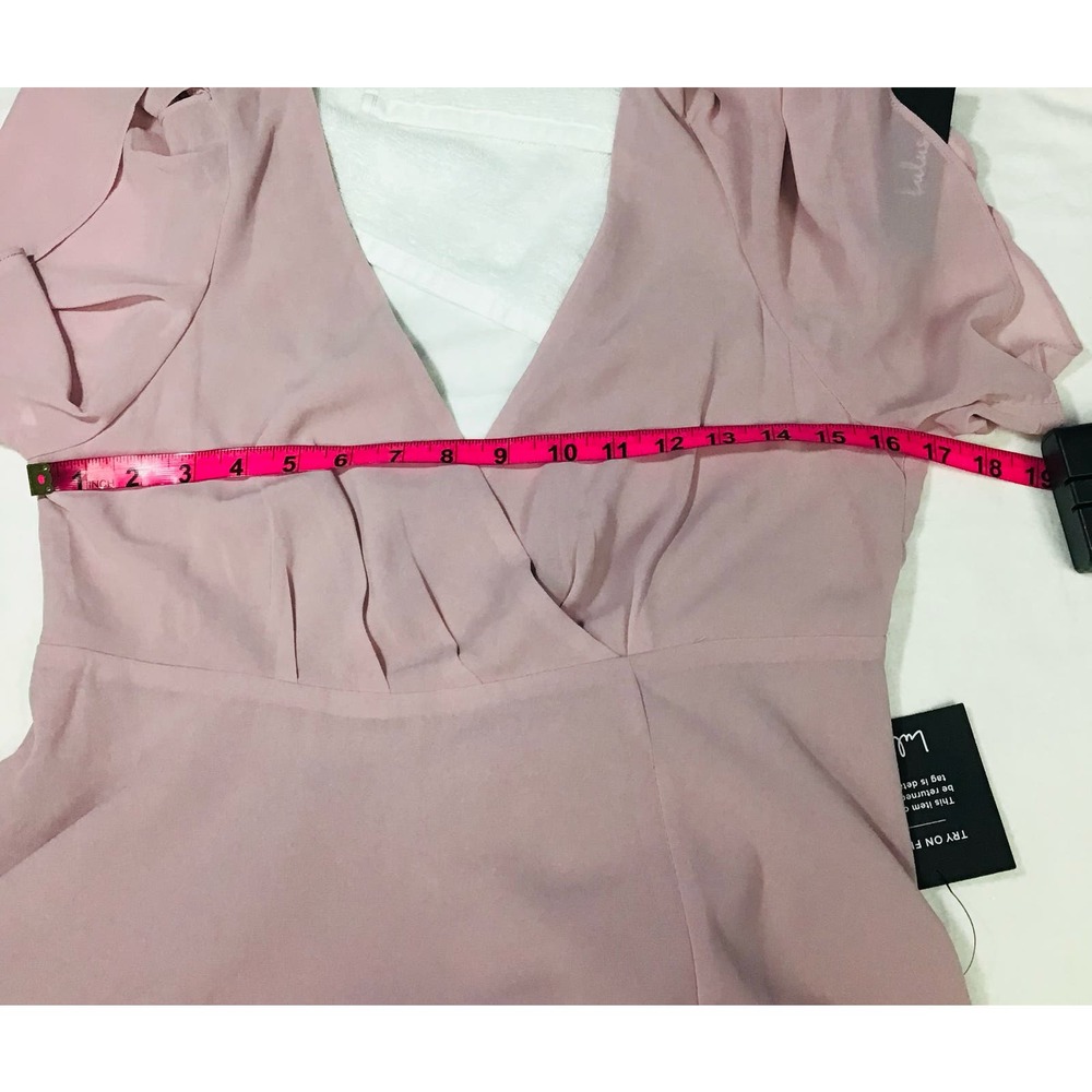 Lulu’s M Mauve Purple Vneck Split Flutter Sleeve … - image 6